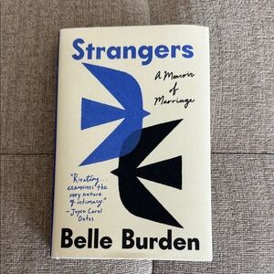 Strangers by Belle Burden — Cream Cover with Blue & Black Graphics